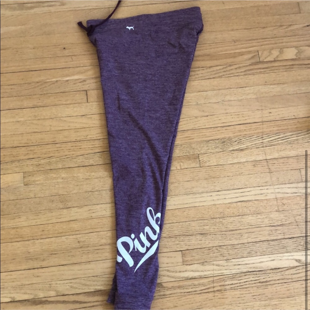 Victoria’s Secret VS Pink Purple Leggings Pants S - Picture 2 of 2